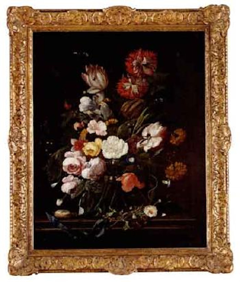 Still life of flowers by Willem van Aelst