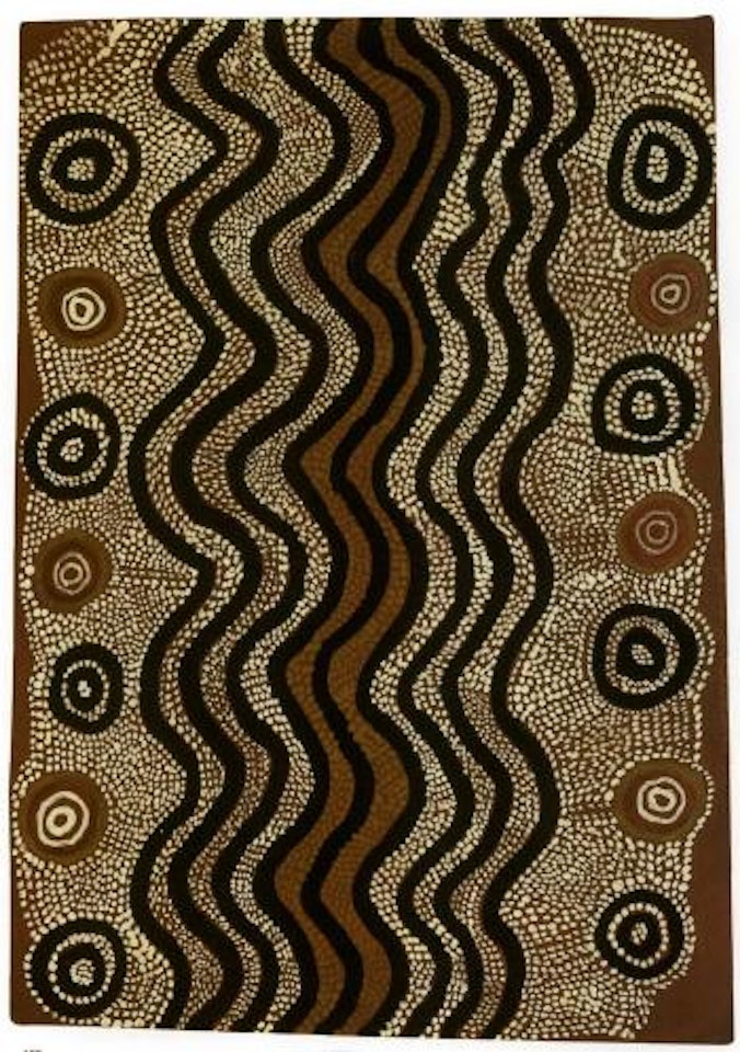 Untitled, water dreaming by Shorty Lungkarda Tjungarrayi