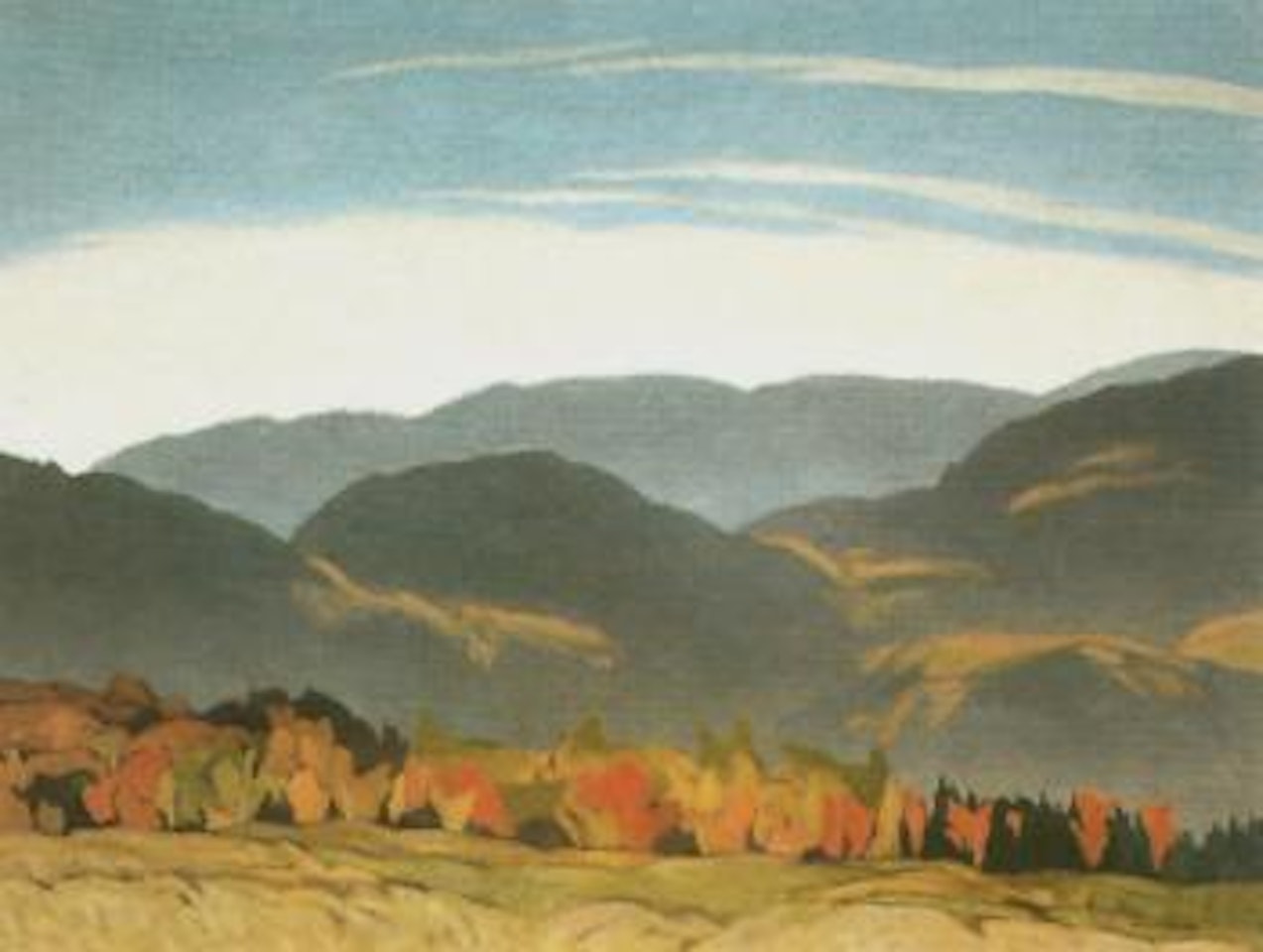 Autumn mist by Alfred Joseph Casson