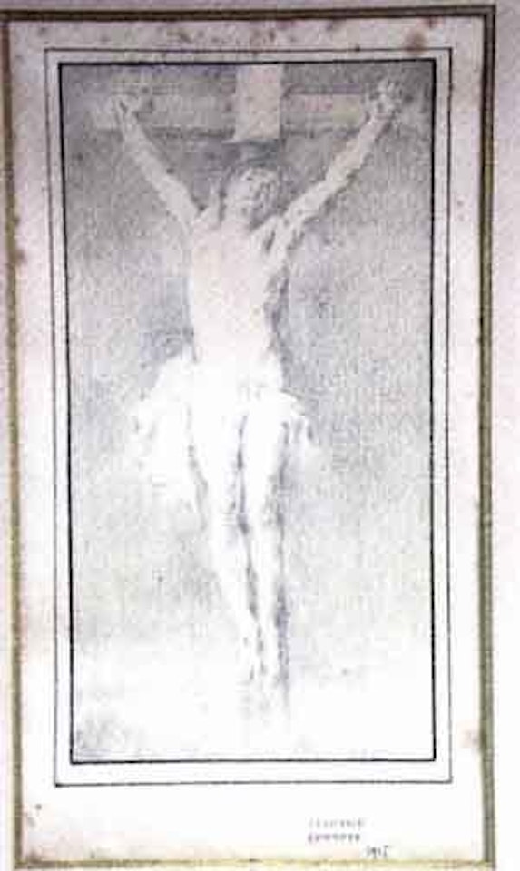 Christ en croix by Fernand Khnopff