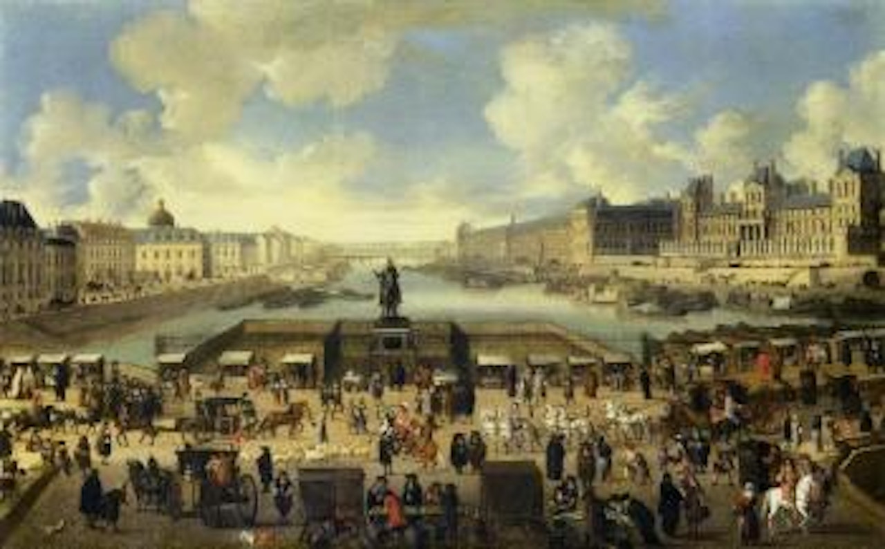 Vue de Paris prise du Pont-Neuf by French School