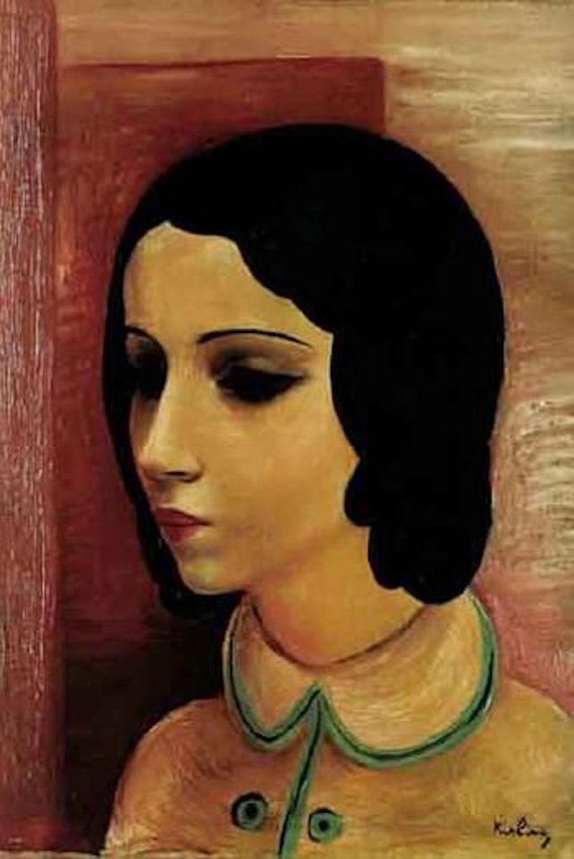 Portrait de jeune fille brune by Moïse Kisling