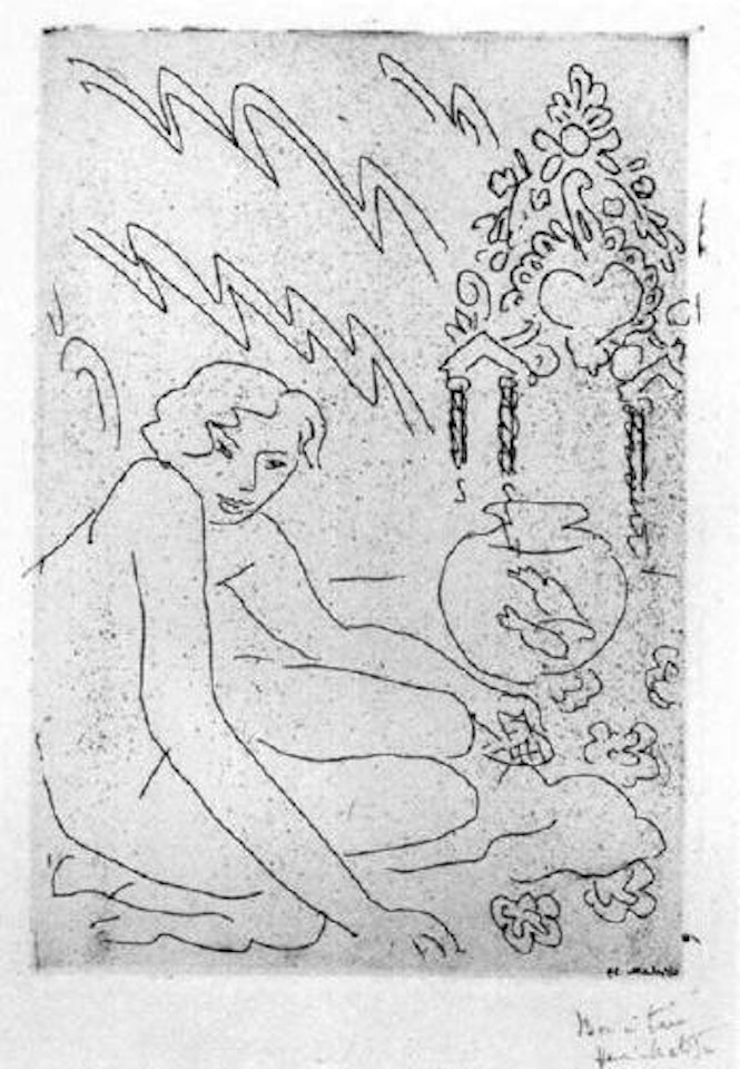 Nu au miroir marocain by Henri Matisse