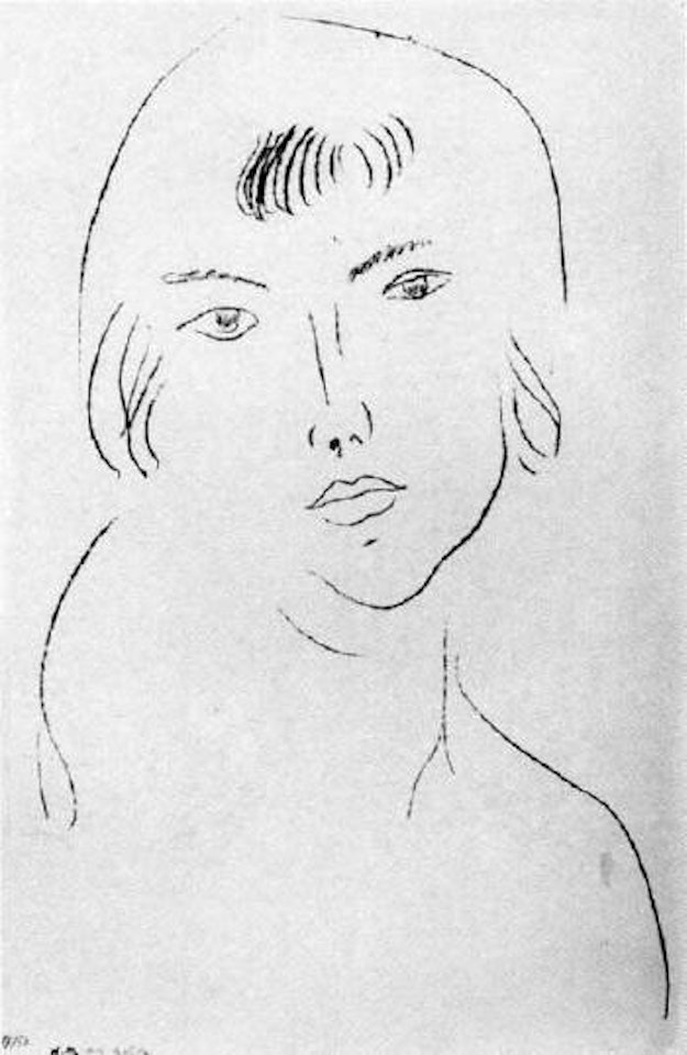 Visage a la frange by Henri Matisse