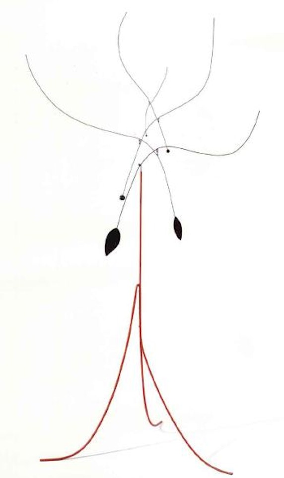 Leaves and tripod by Alexander Calder