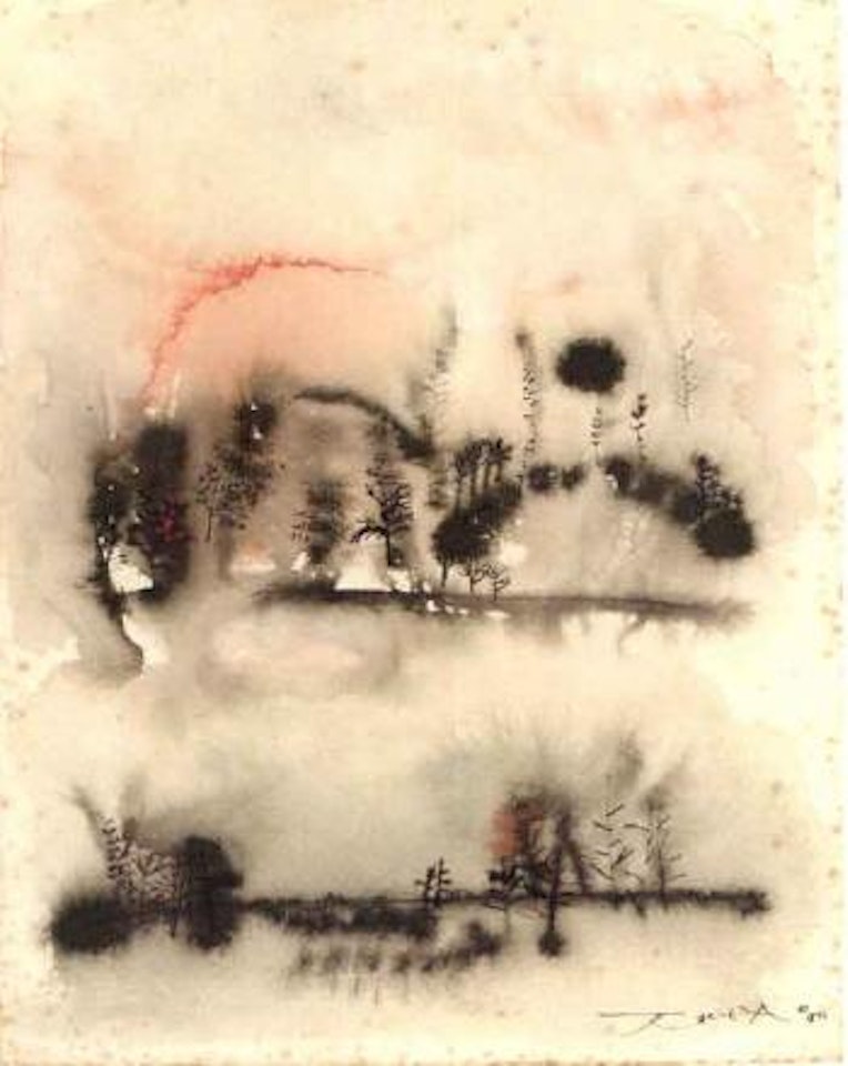 Bare trees by Zao Wou-Ki