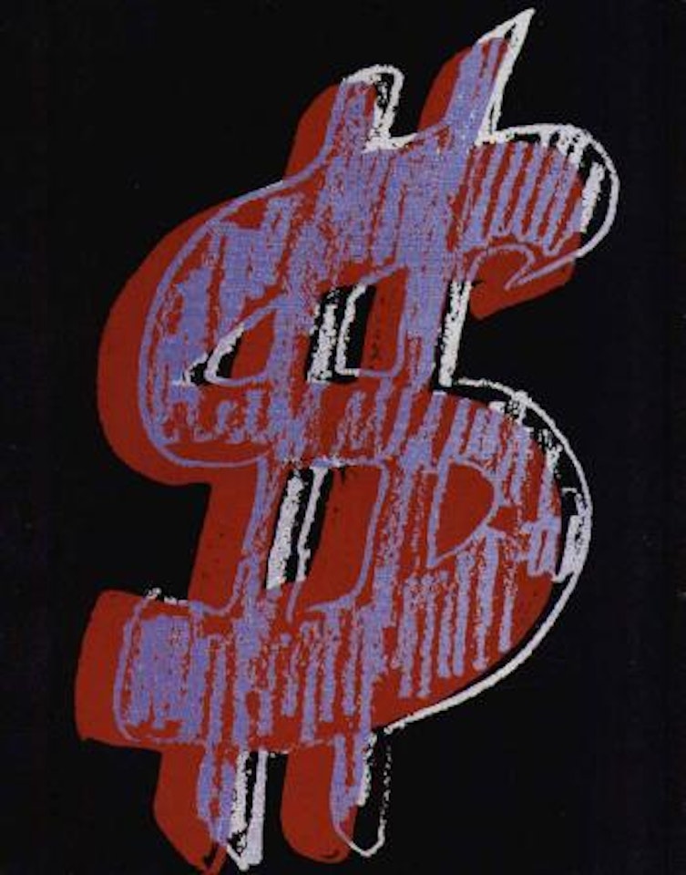 Dollar sign by Andy Warhol