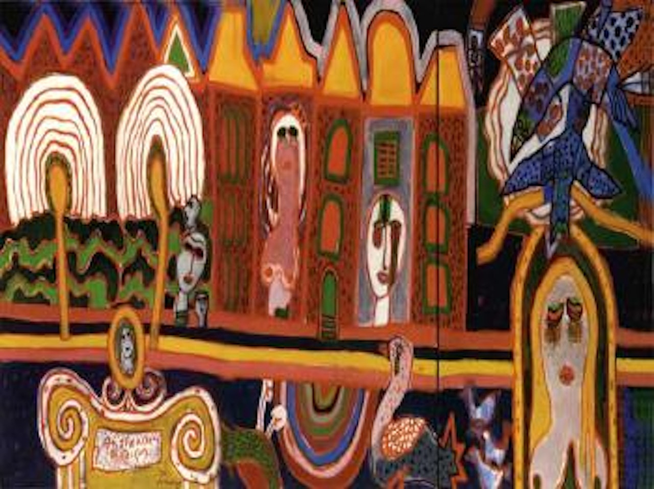 Panoramique du quartier rose by Corneille