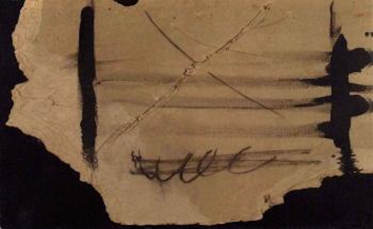 Carton rasgado by Antoni Tapies