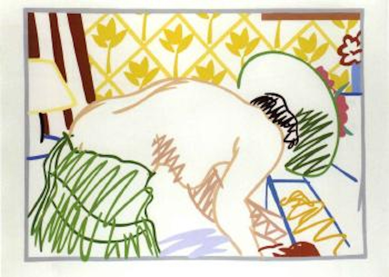 1960 Judy trying on clothes by Tom Wesselmann