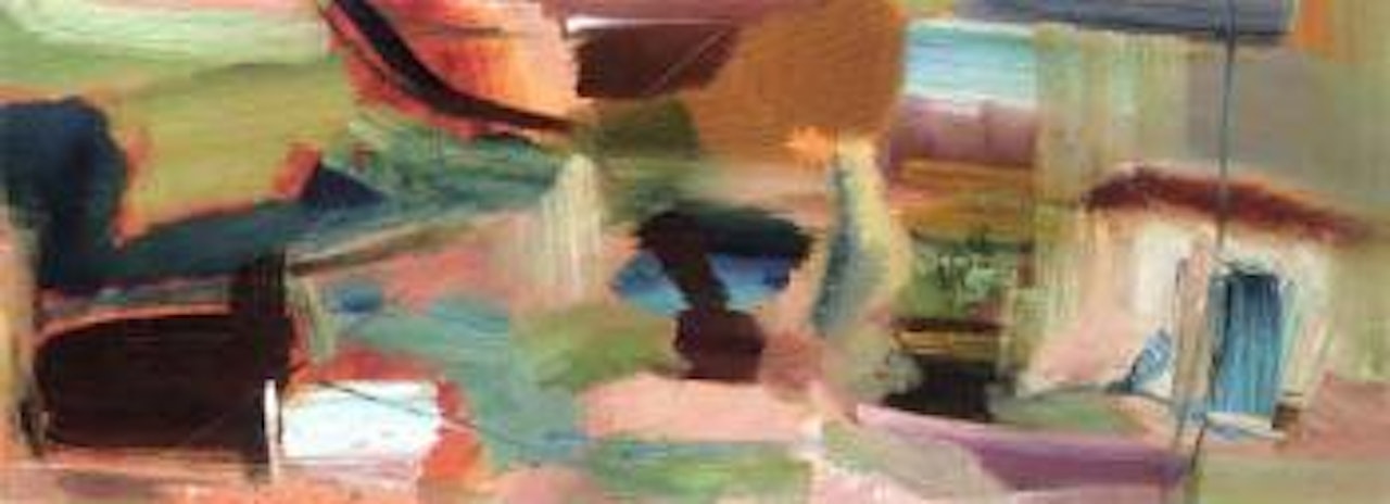 Blue door by Ivon Hitchens