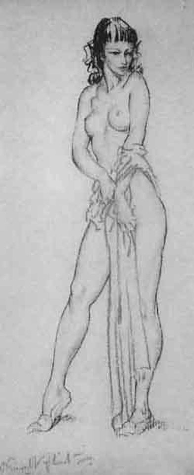 Scantily dressed lady by William Russell Flint