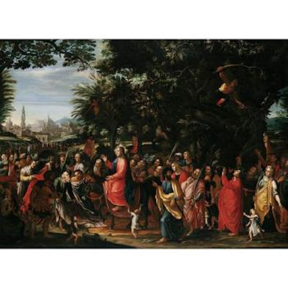 Christ's entry into Jerusalem by German School
