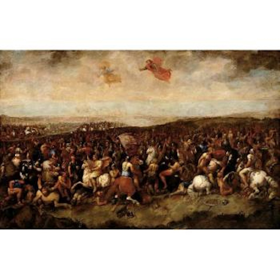 Cavalry engagement, possibly the Battle of Constantine by Circle of Luca Giordano