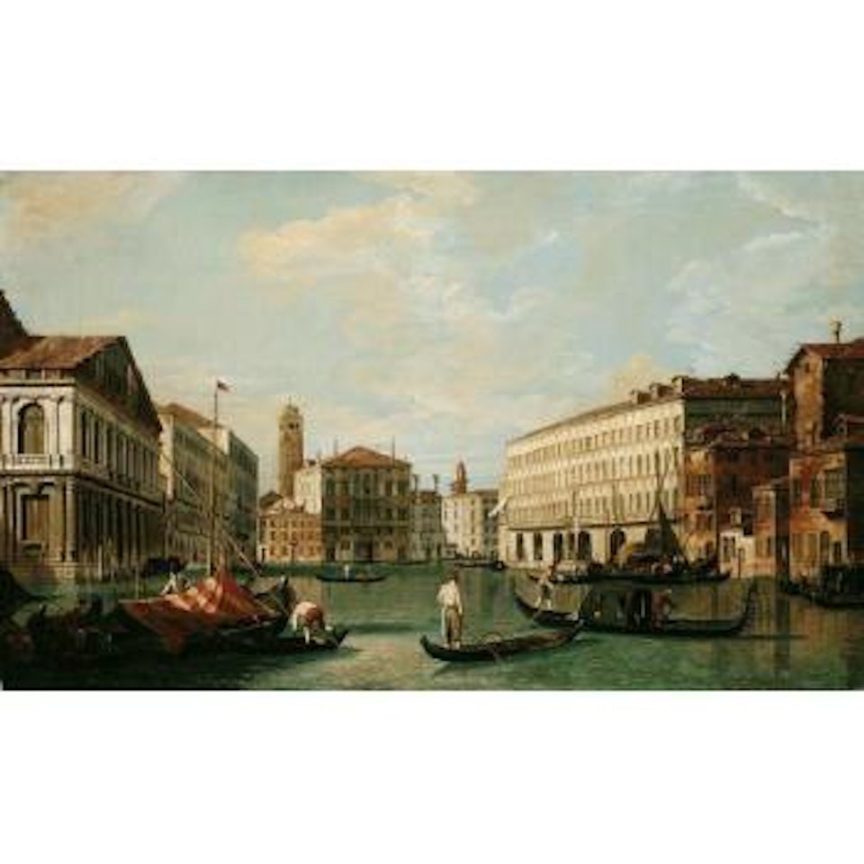 Venice, view of the Grand Canal looking from Palazzo Rezzonico by Canaletto