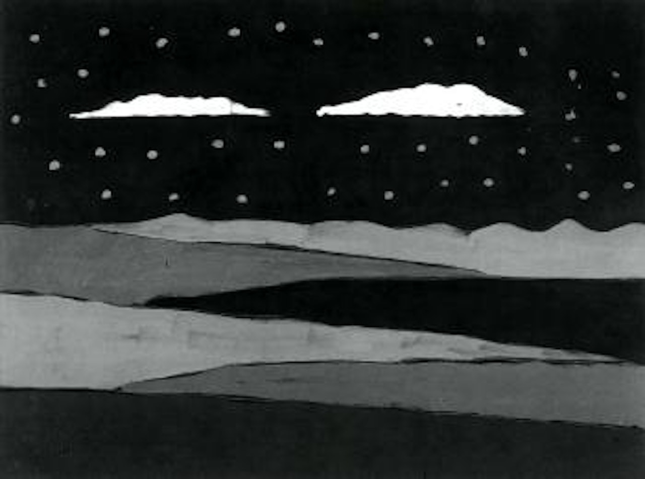 Horizontal landscape by Tano Festa