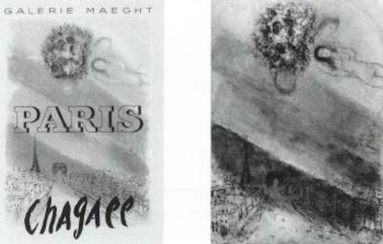 Esquisse pour Champs-Elysees by Marc Chagall