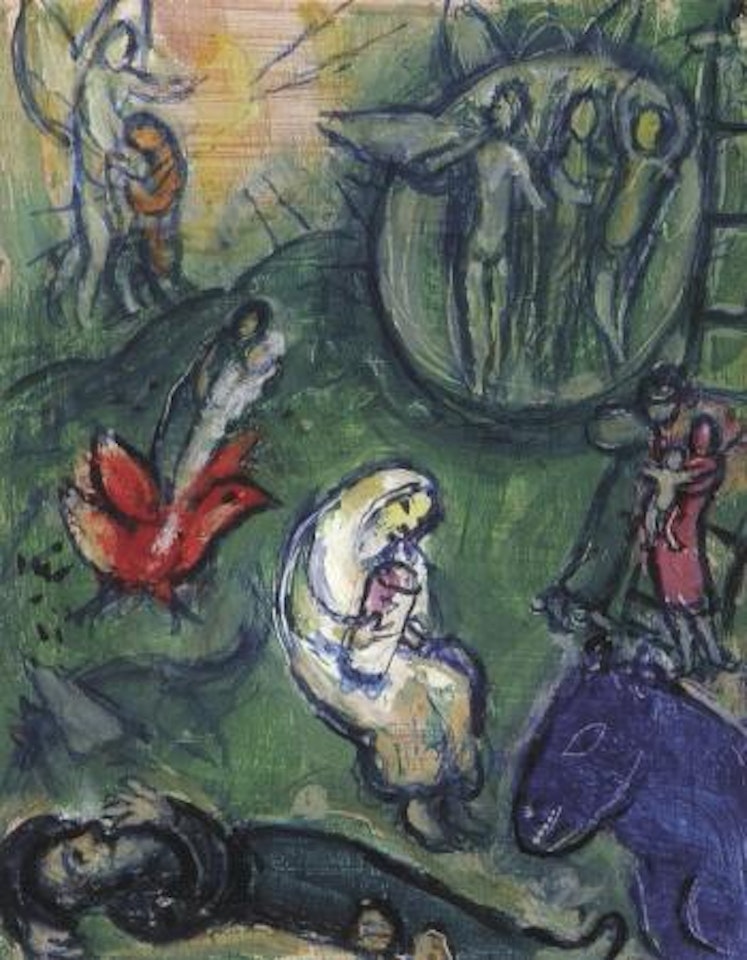 Esquisse pour le Songe de Jacob by Marc Chagall