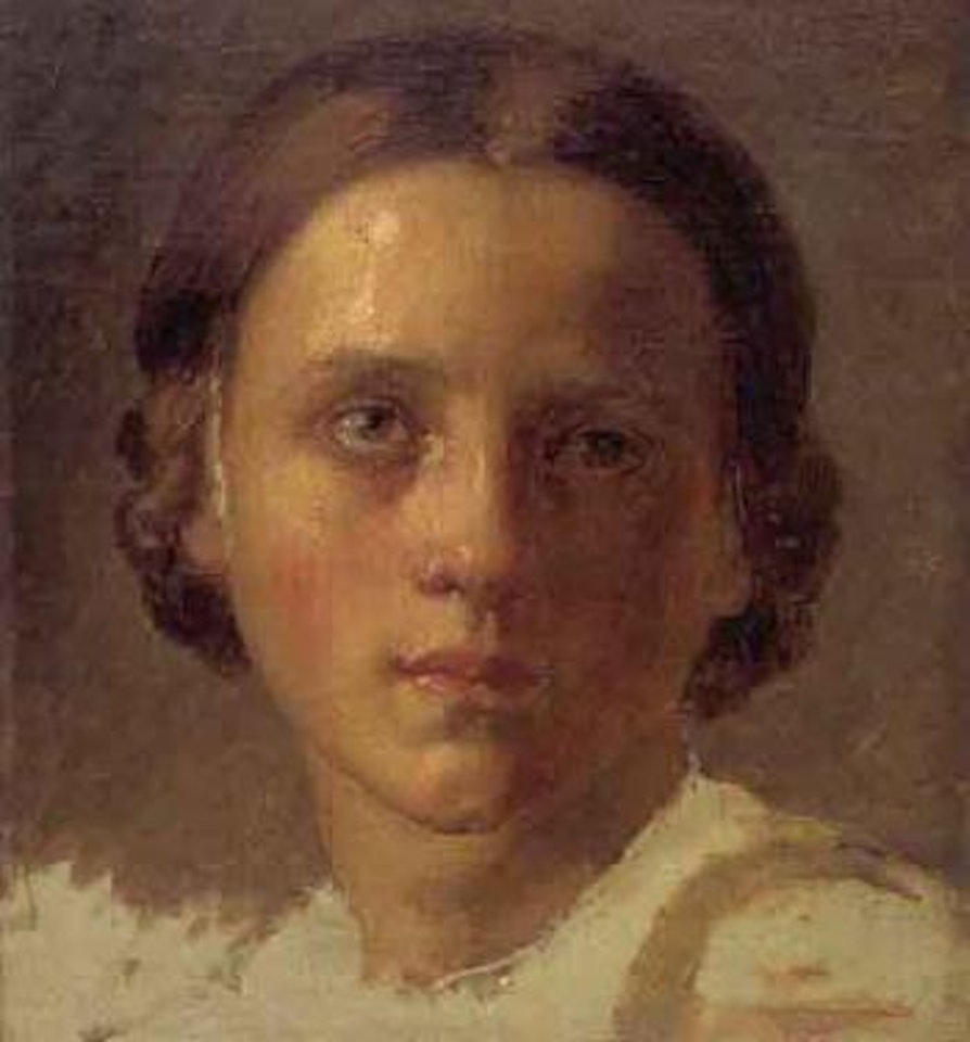 Portrait of young woman by Christian Friedrich Gille