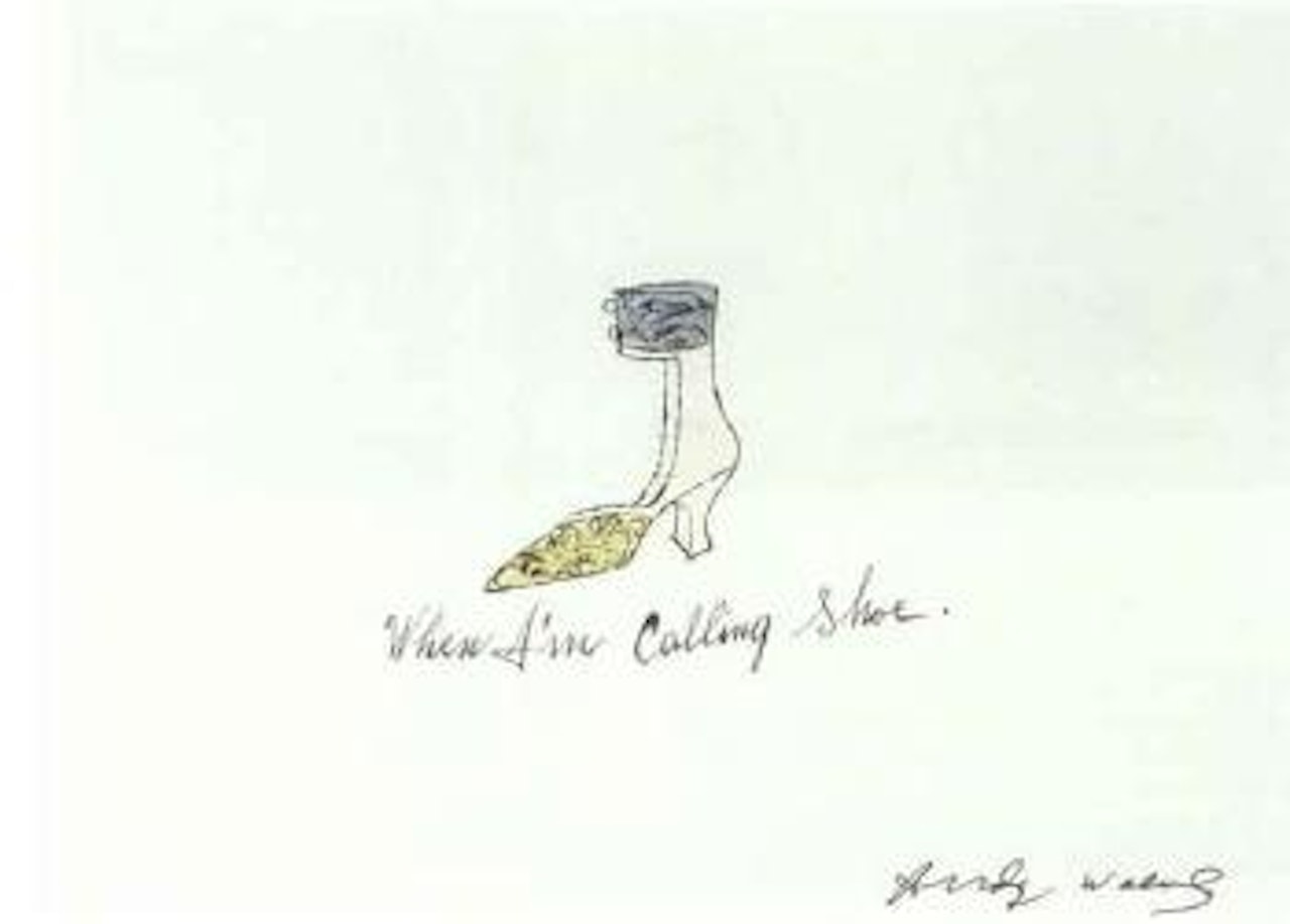 When I'm calling shoe by Andy Warhol