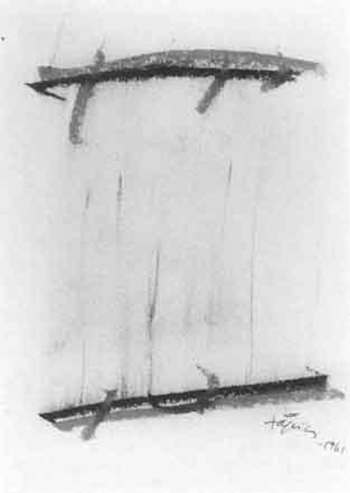 Untitled - from 'papeles de son armadans' No LVII by Antoni Tapies