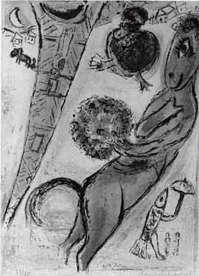 Derriere le miroir: Paris by Marc Chagall