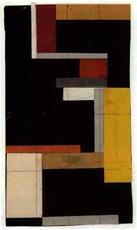 Sketch for glass painting by Walter Dexel