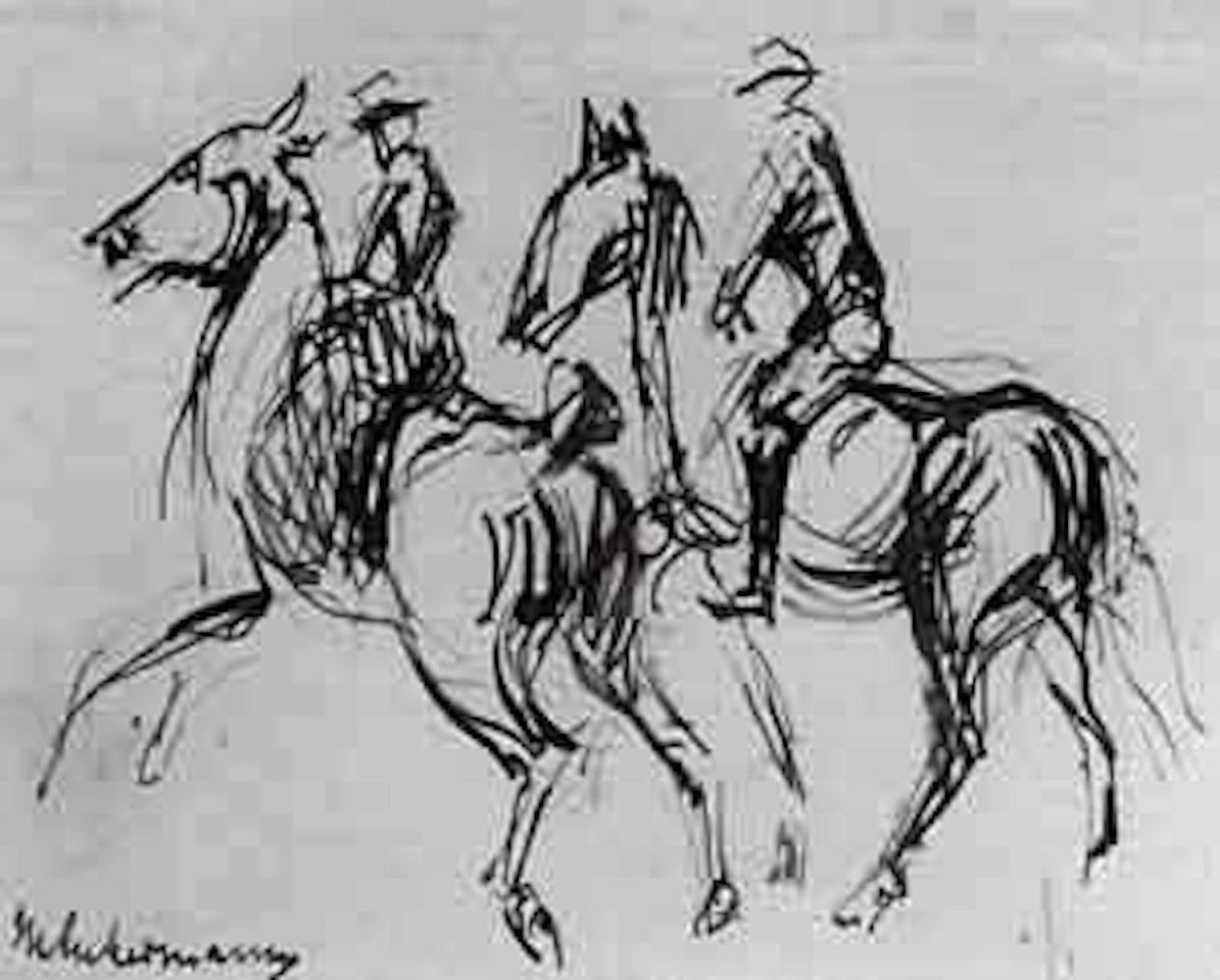 Two riders by Max Liebermann