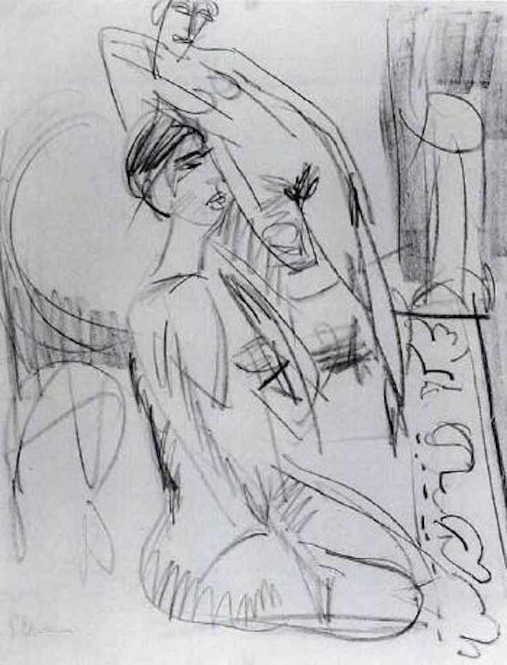 Two nude women by Ernst Ludwig Kirchner