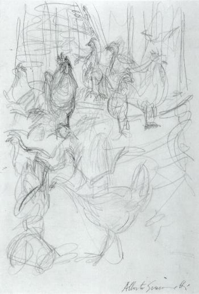 Poultry yard in Stampa by Alberto Giacometti