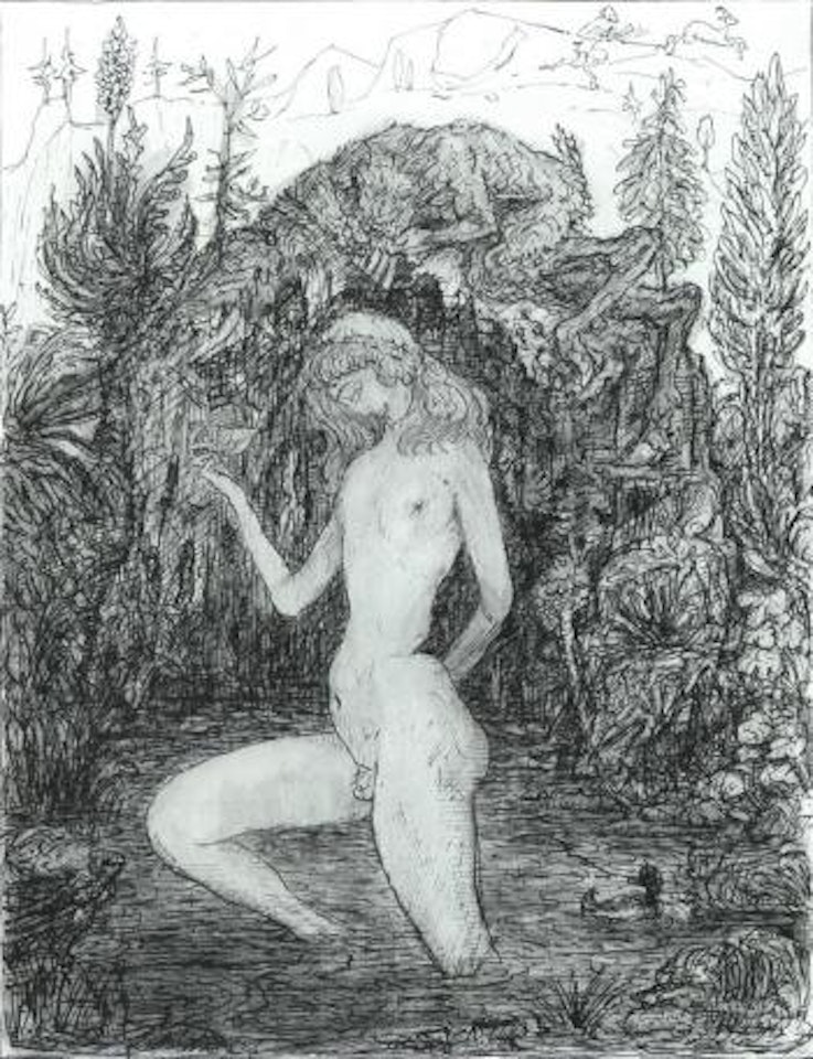 Narcissus by Alfred Kubin