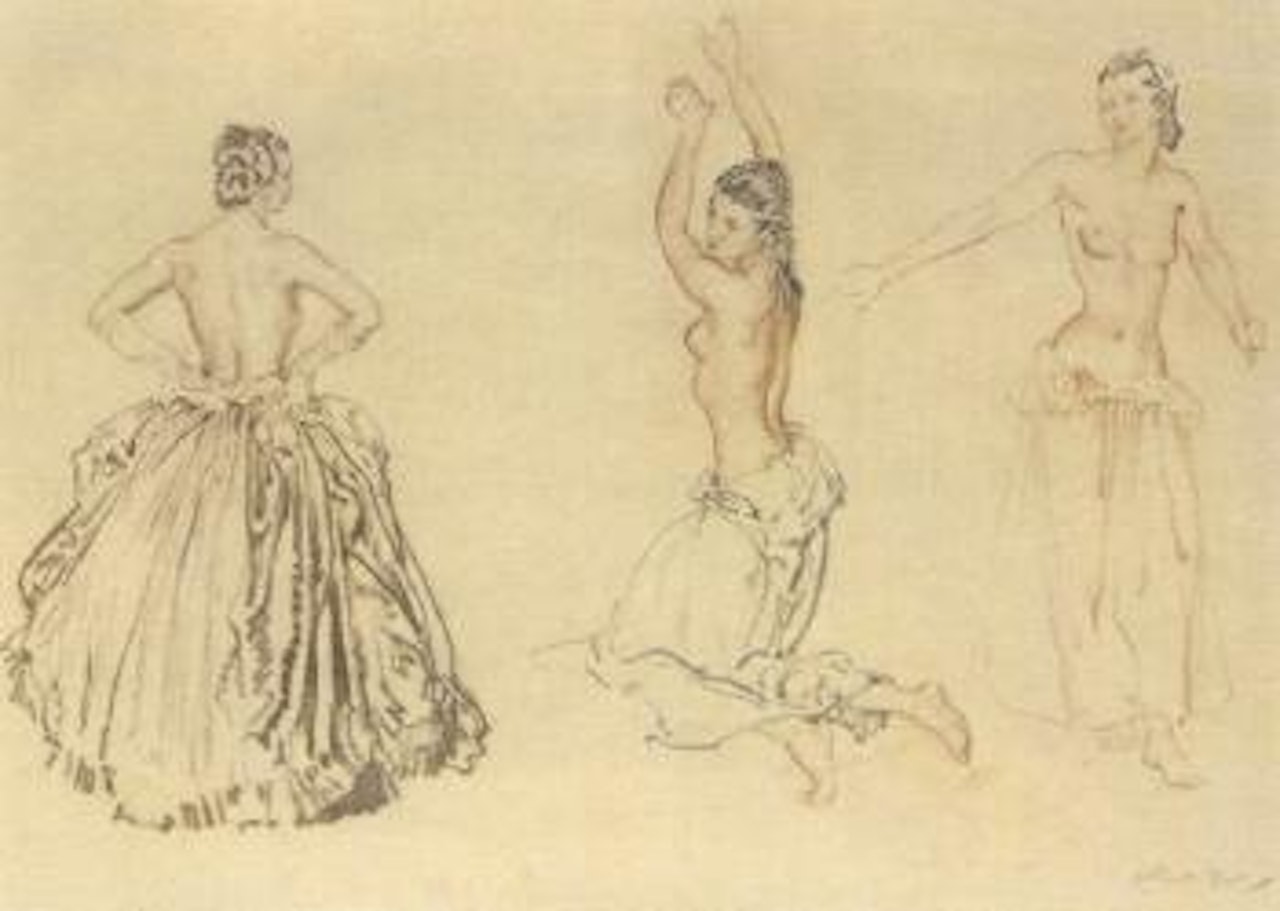 Three models by William Russell Flint