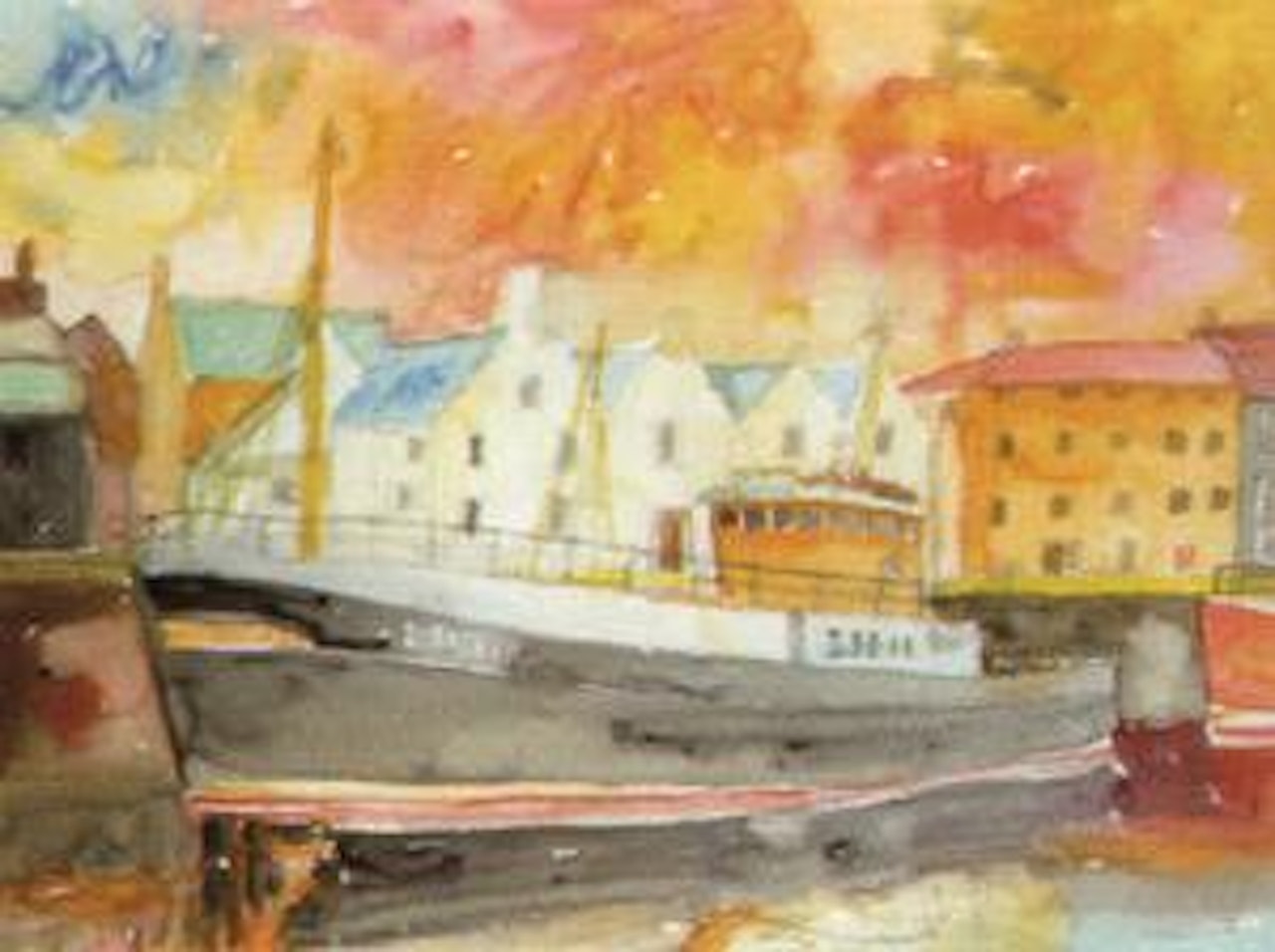 Fishing boat by John Bellany