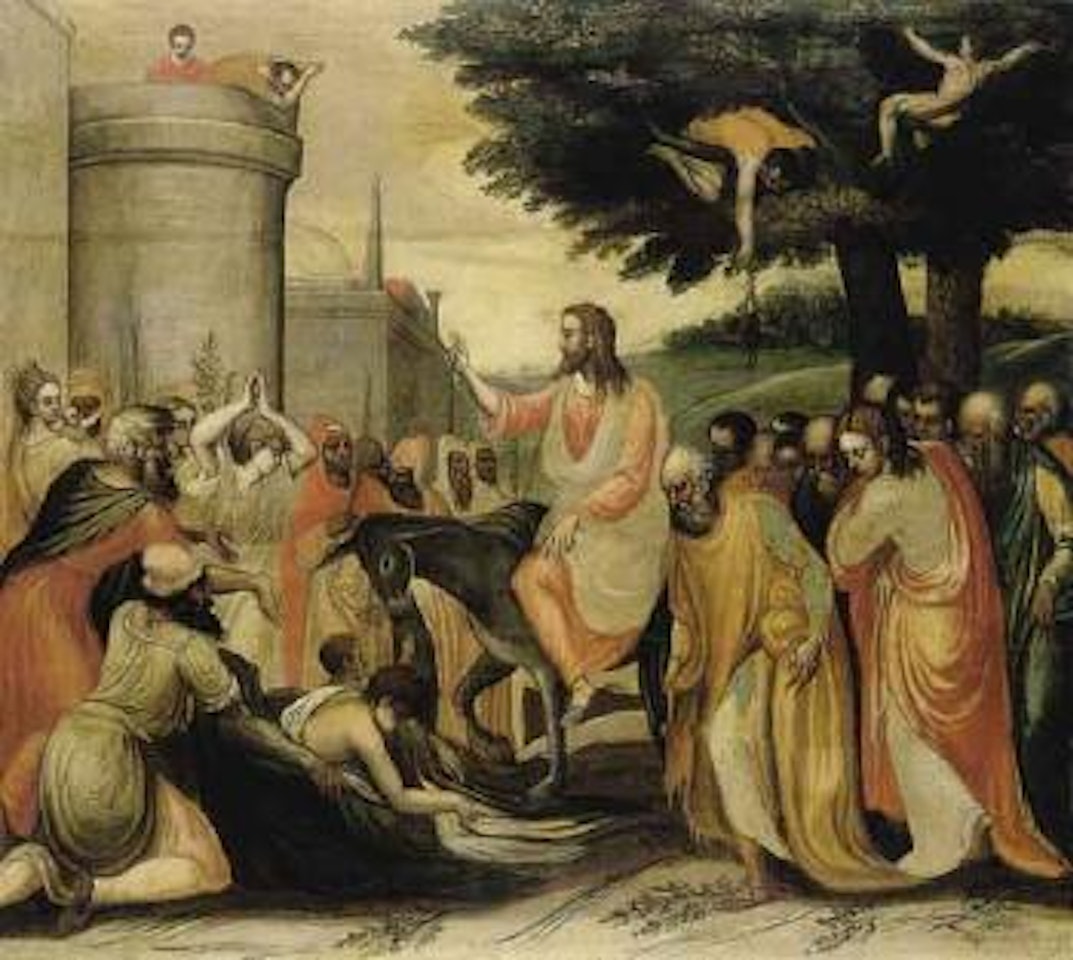 Christ's entry into Jerusalem by Venetian School