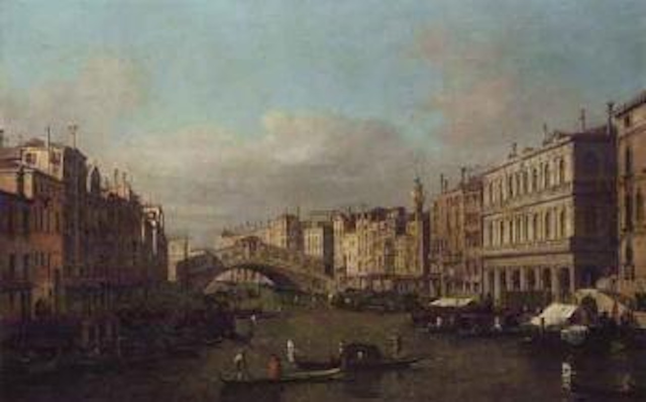Venice, view of the Rialto Bridge by Canaletto