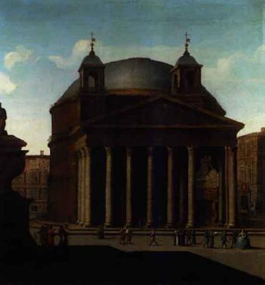 Rome, view of the Pantheon by Viviano Codazzi