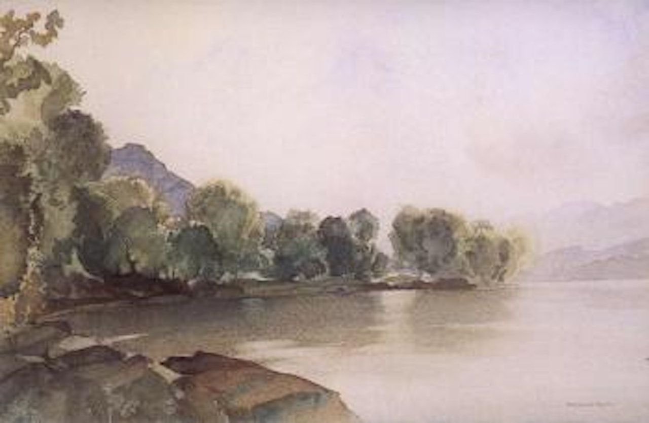 Silver evening Loch Earn, Perthshire by William Russell Flint