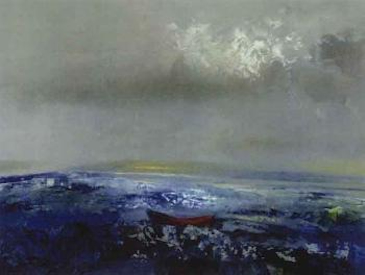 Red canoe by Daniel O'Neill