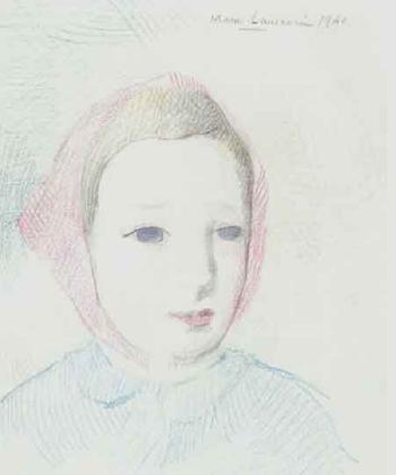 Jeune fille au foulard rouge by Marie Laurencin