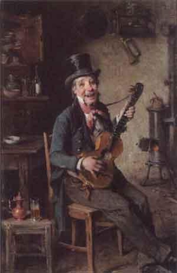 Guitar player by Hermann Kern