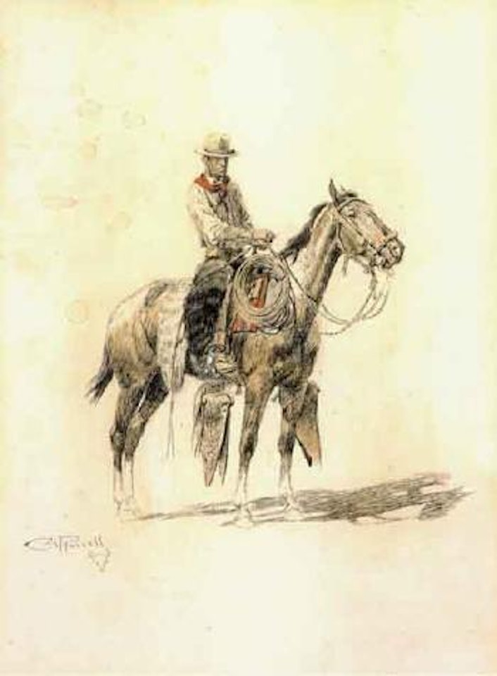 Texas cowboy by Charles M Russell