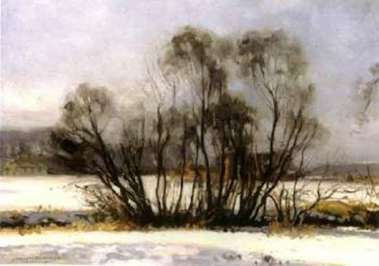Winter stream by Ernest Martin Hennings