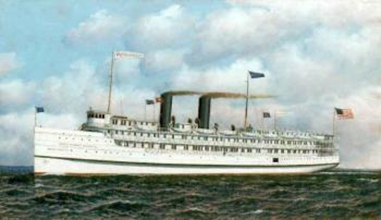 Massachusetts in full steam by Antonio Jacobsen