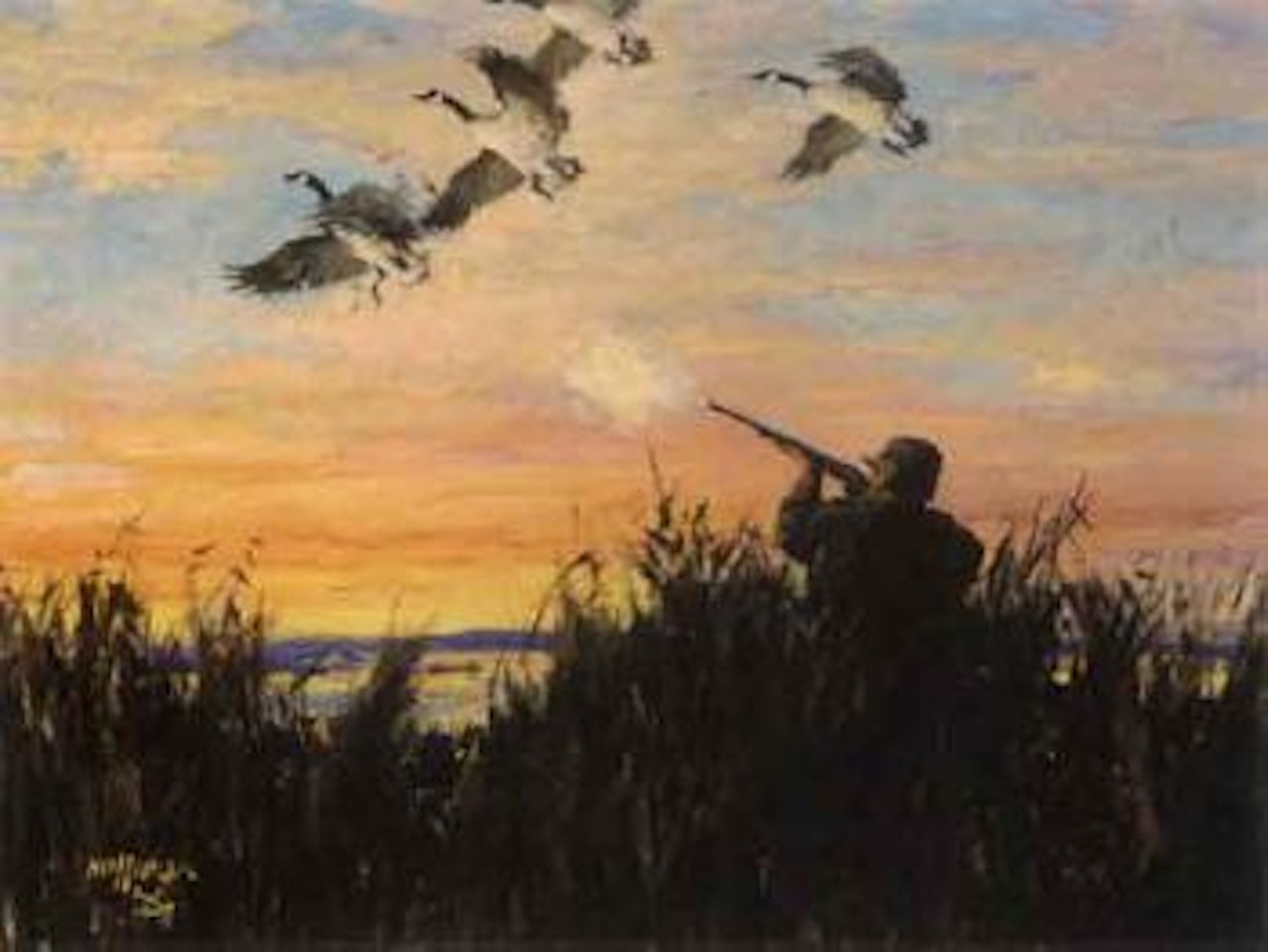 Honking Canadas by Frank B. Hoffman