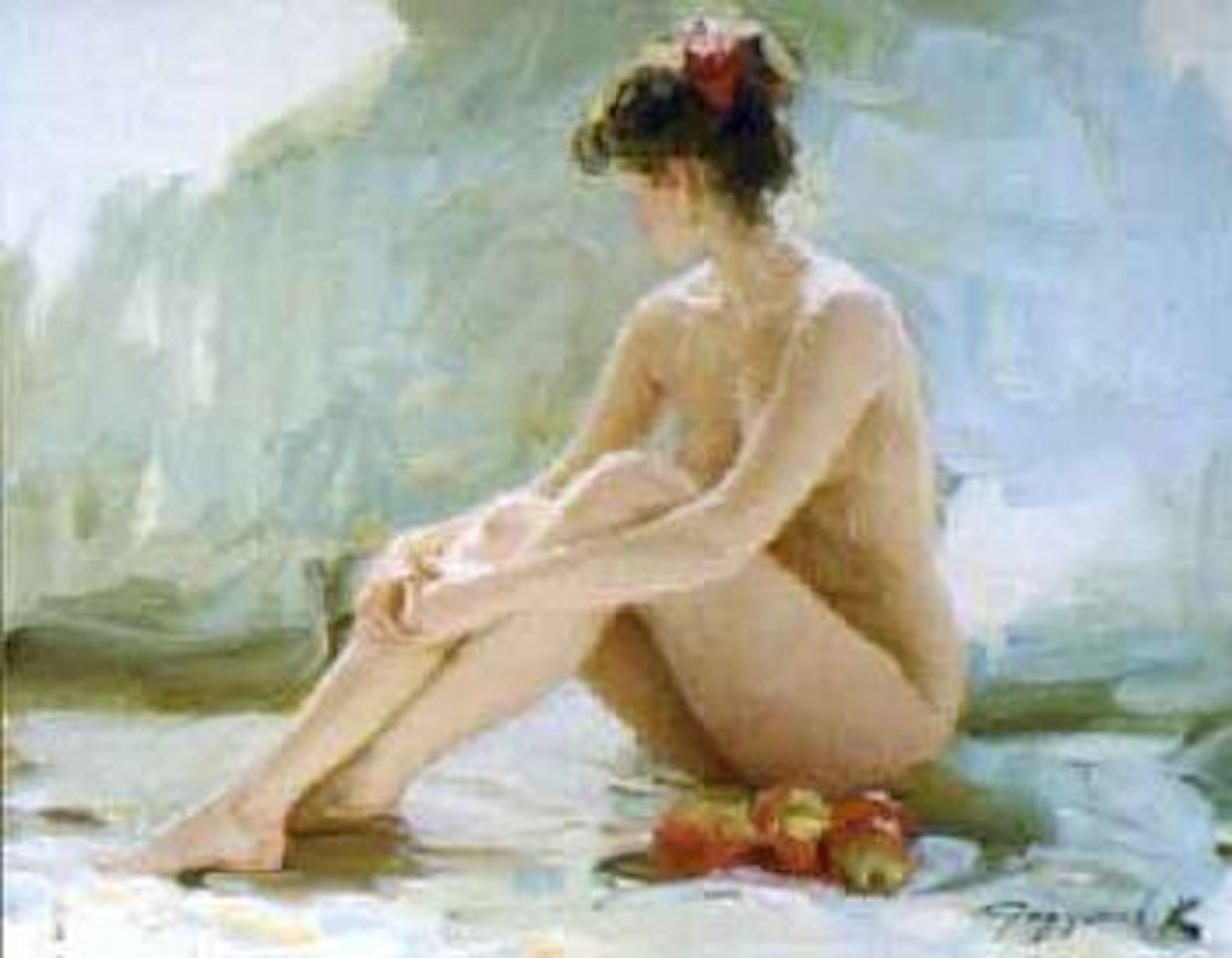 Sitting model by Constantin Razoumov