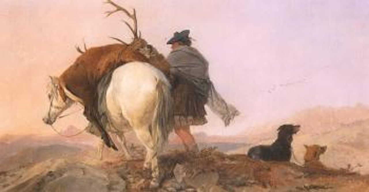 End of the day's stalking by Richard Ansdell