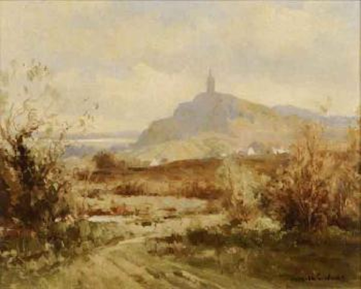 Scrabo from Bradshaws Brae, Co. Down by Maurice Canning Wilks