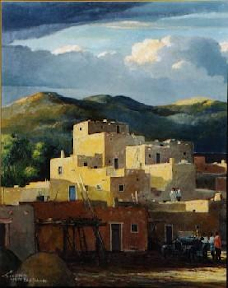 Taos pueblo by Eric Sloane