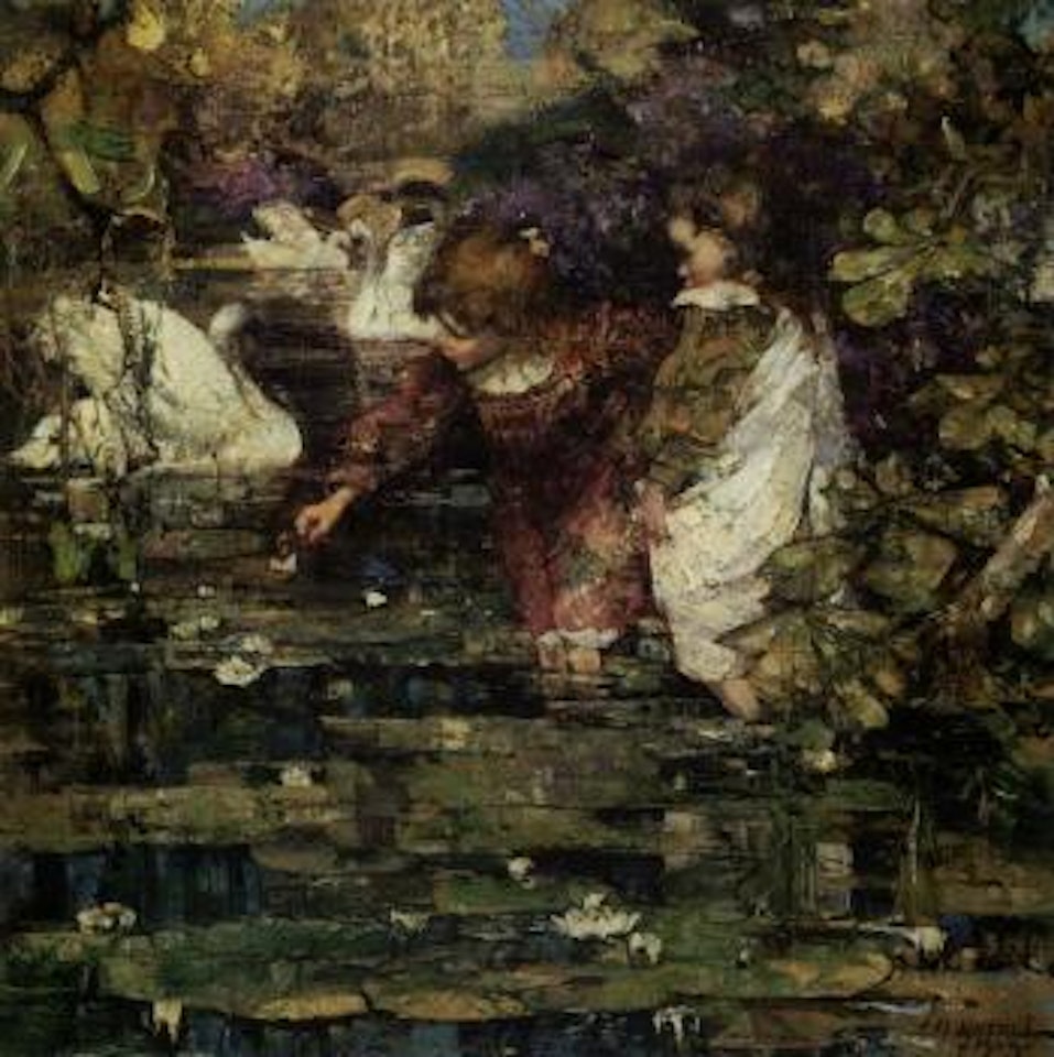 Swan lake by Edward Atkinson Hornel