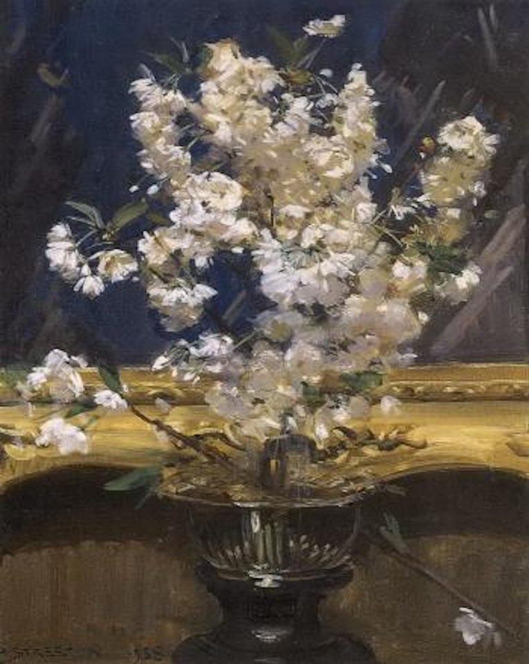 Cherry blossom by Arthur Ernest Streeton